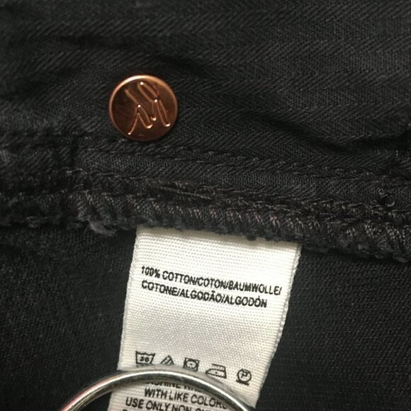 WE THE FREE Zip-It Up Black Denim Skirt Size 28 - Picture 9 of 9